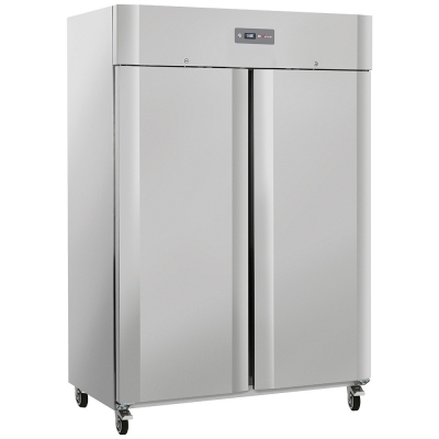 Armoire congélateur ventilée 1200 Lit. 2 portes GN 2/1, sur roues, 2 avec freins WR-GN12-2B